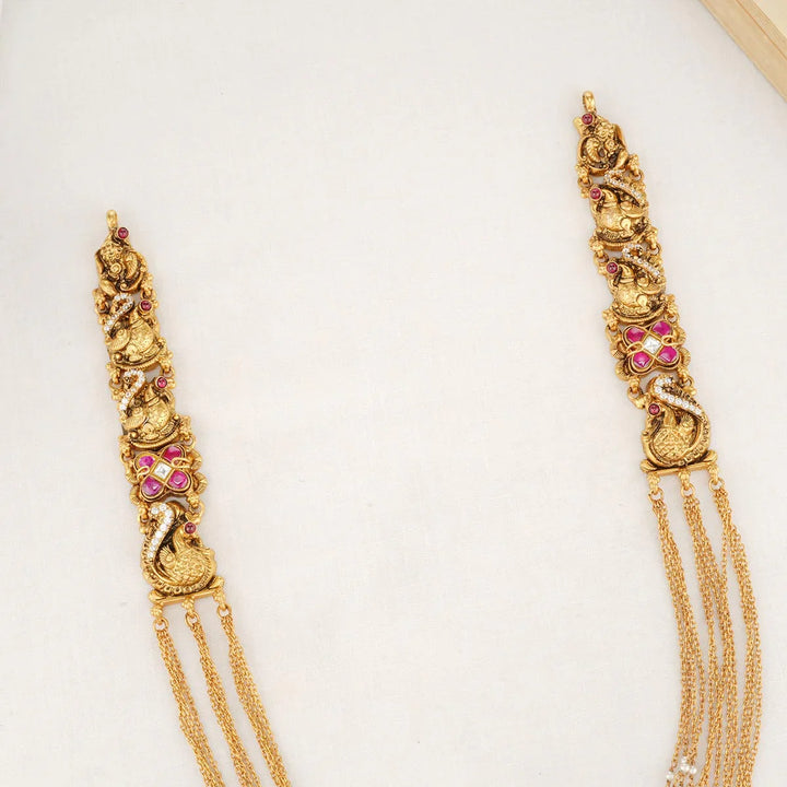 92.5 Silver, Lithik Nagas Long Necklace
