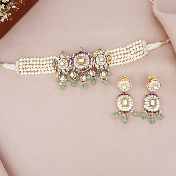 92.5 Silver Victorian Choker Set
