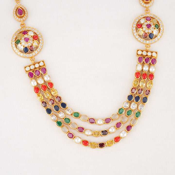 92.5 Silver, 24 kt gold-plated Chandralekha Short Necklace | SHOBITAM