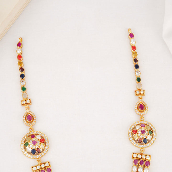 92.5 Silver, 24 kt gold-plated Chandralekha Short Necklace | SHOBITAM