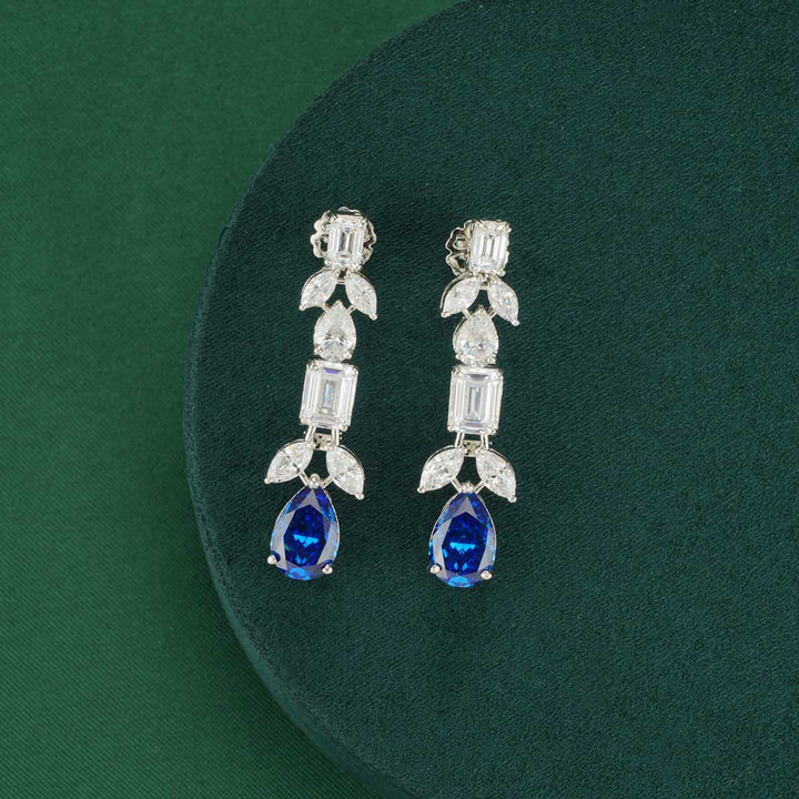 92.5 Silver CZ studded Charming Harini Necklace Set