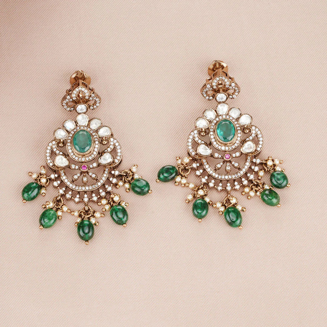 Pure 92.5 Silver, Nivetha Victorian Short Necklace Set