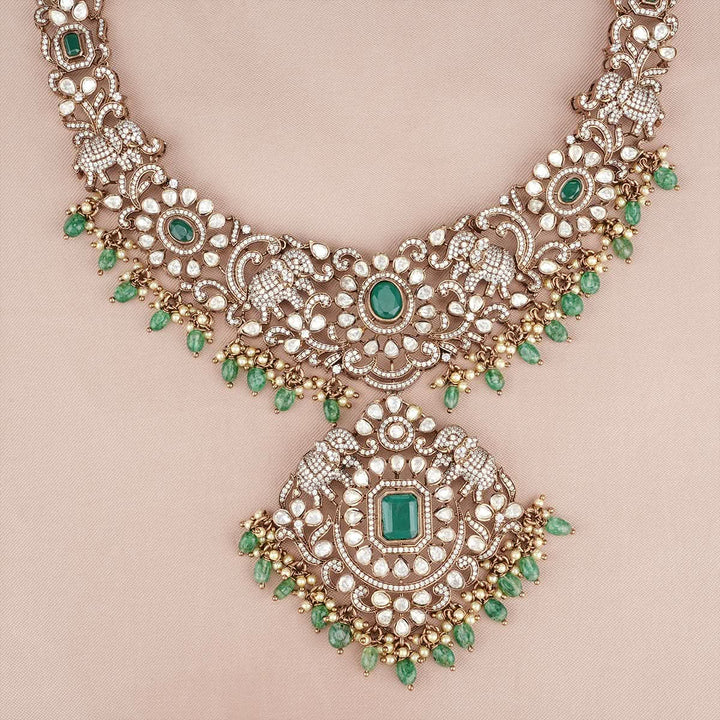 Pure 92.5 Silver, Kashikha Victorian Long Necklace set