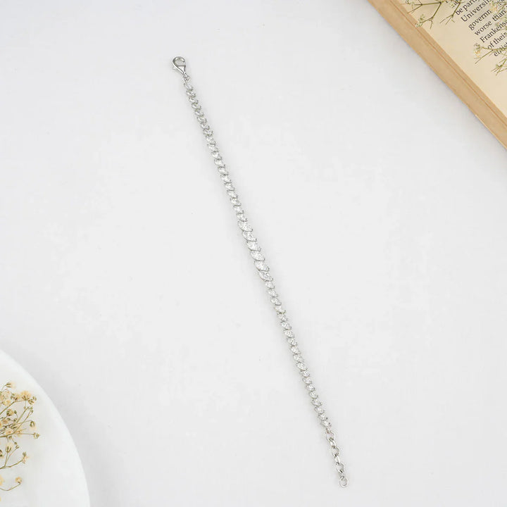 92.5 CZ studded tennis Bracelet