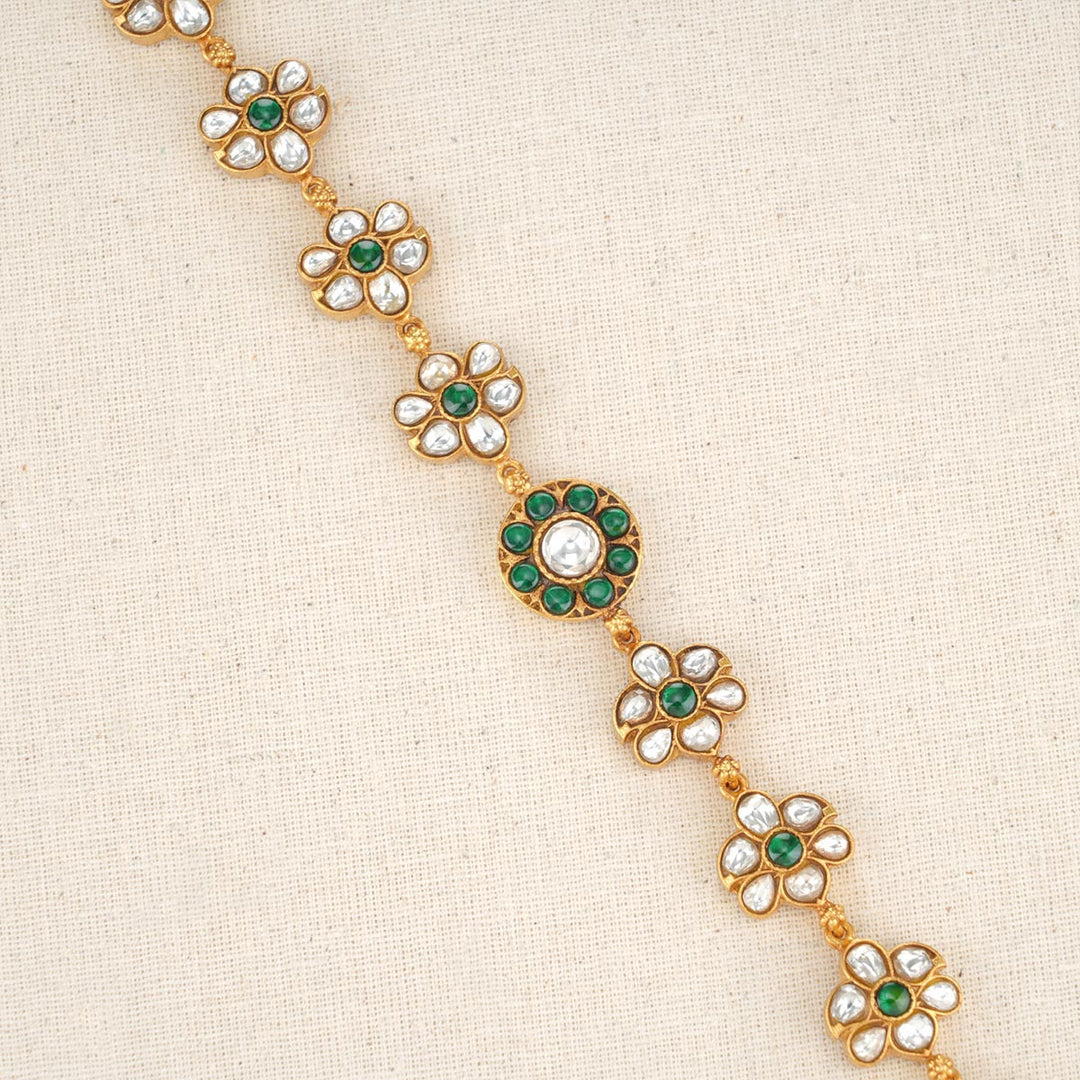 92.5 Silver Mahika Kundan Bracelet