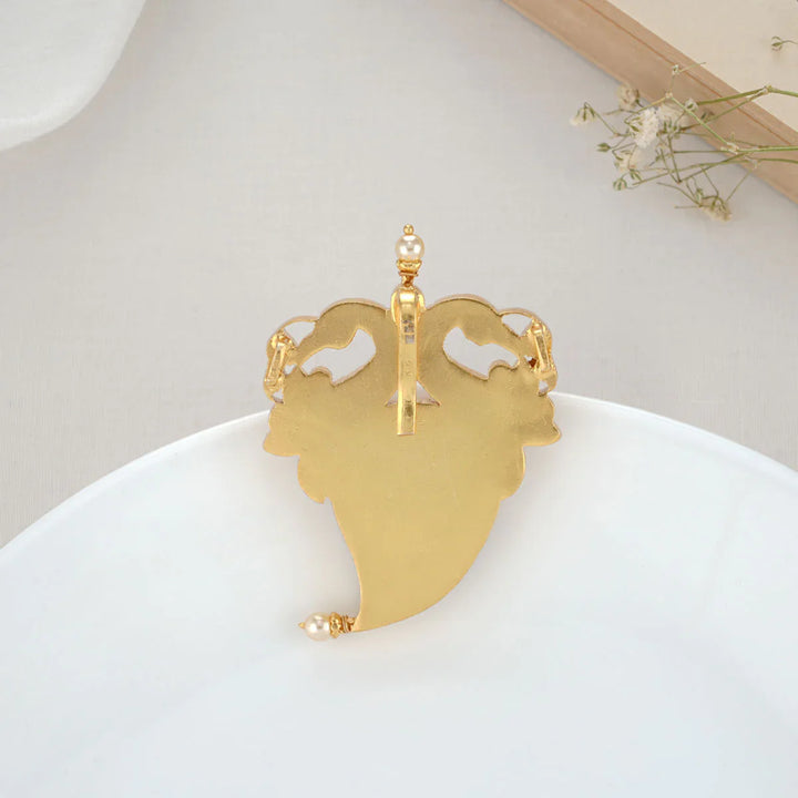 92.5 Silver Yarani Kundan Pendant