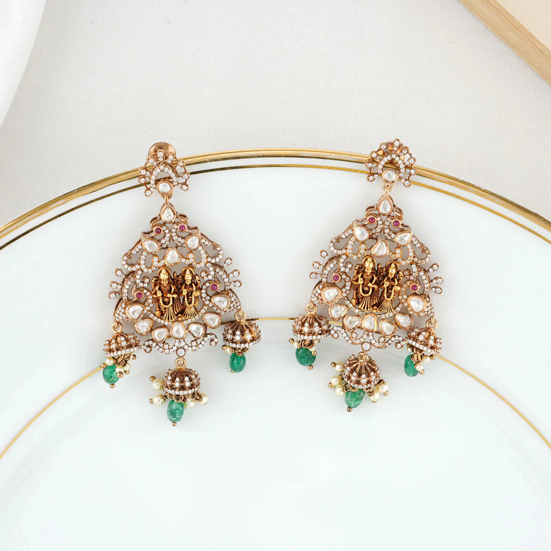 925 Silver Prakthi Victorian Pendant set