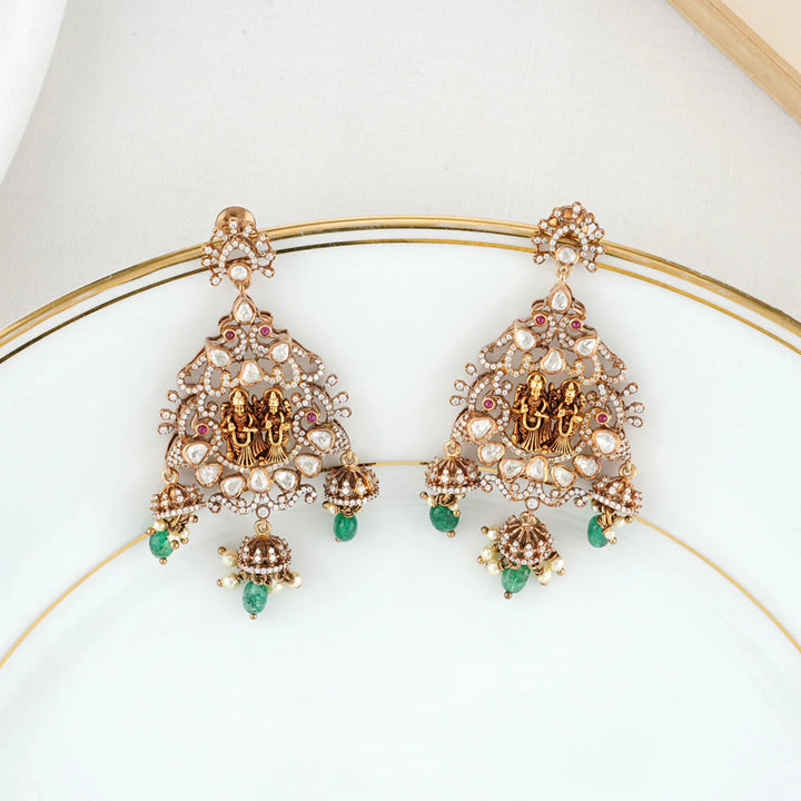 925 Silver Prakthi Victorian Pendant set