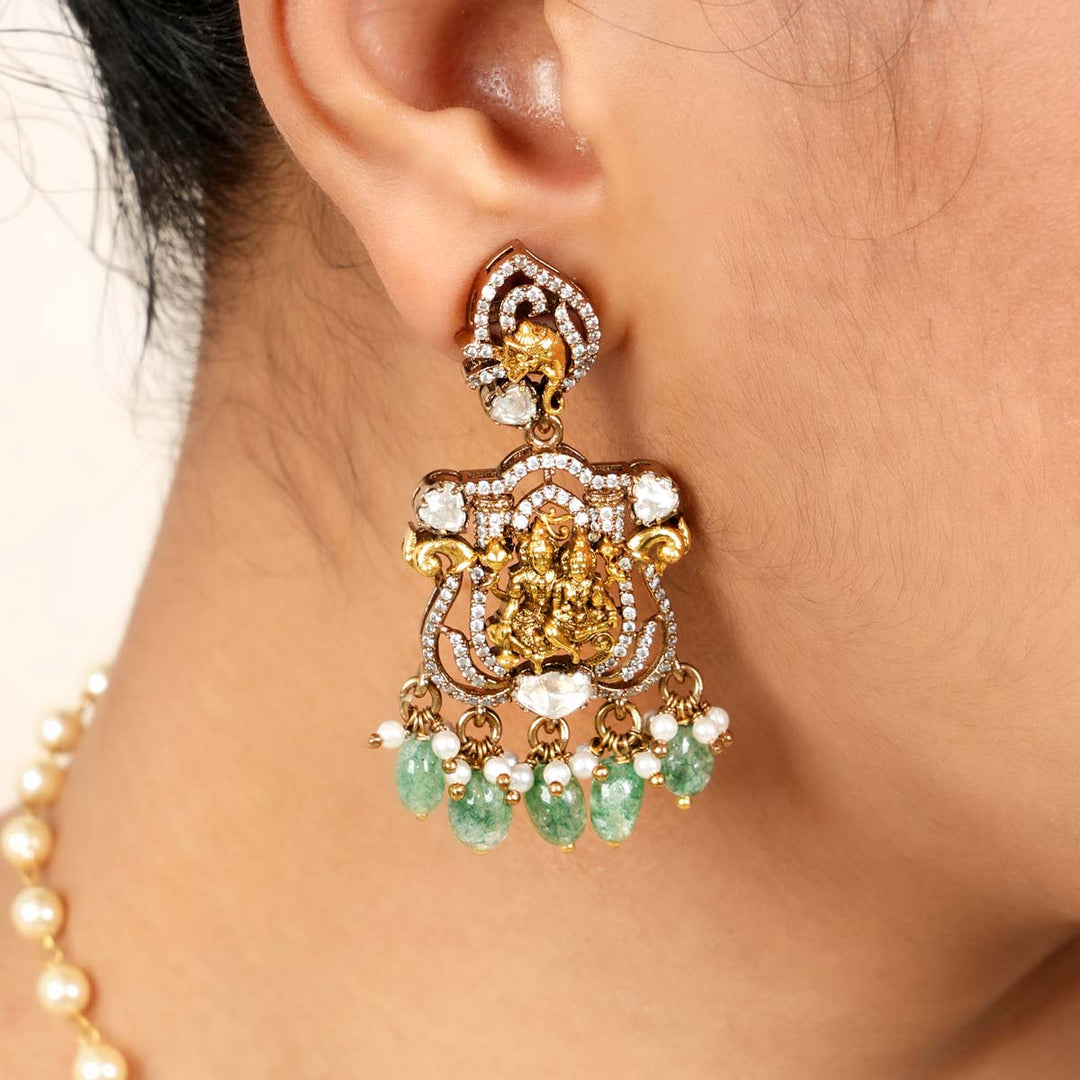 925 Silver Rinith Victorian Pendant set