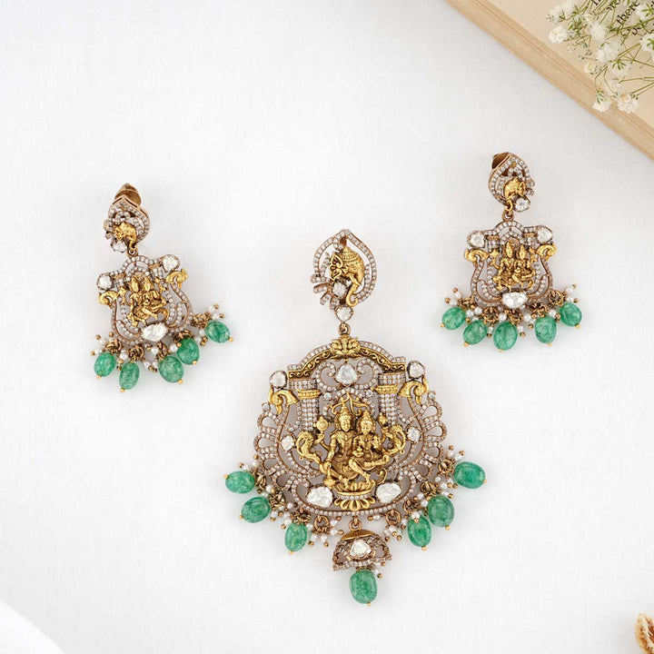 925 Silver Rinith Victorian Pendant set