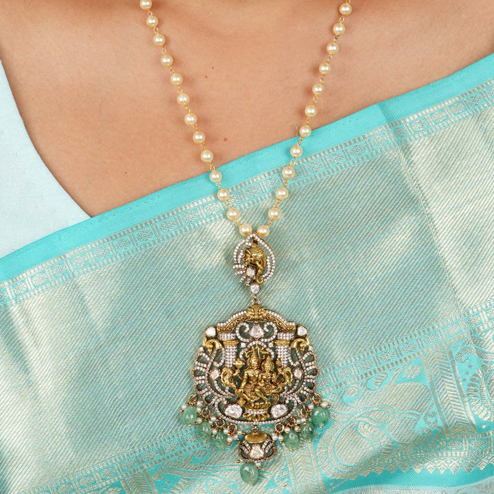 925 Silver Rinith Victorian Pendant set