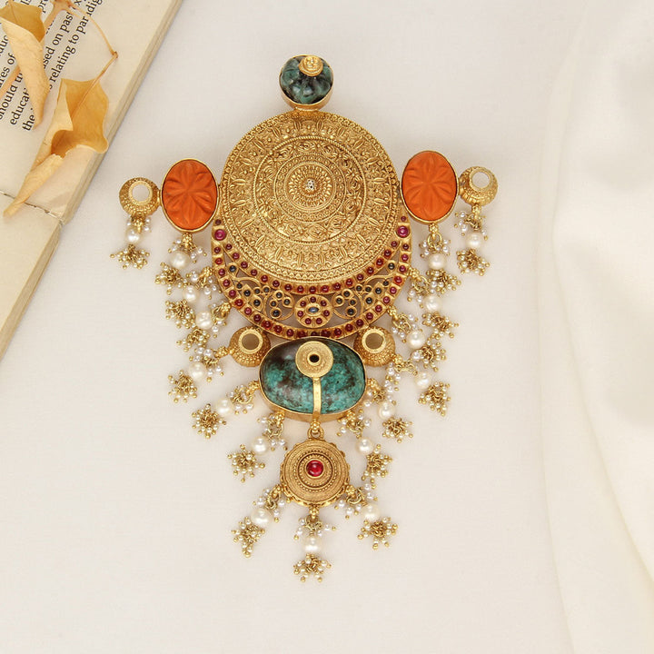 92.5 Silver, 24kt Gold Plated, Stylish Boho Pendants