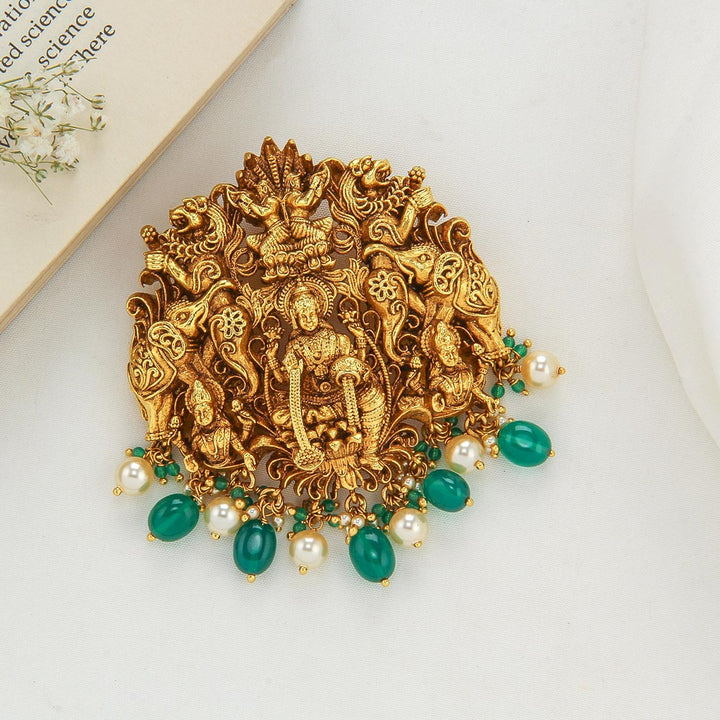 92.5 Silver, 24kt Gold Plated, Virshali Nagas Pendant | SHOBITAM