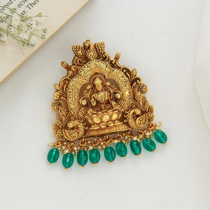 92.5 Silver, 24kt Gold Plated, Nadhiya Nagas Pendant | SHOBITAM