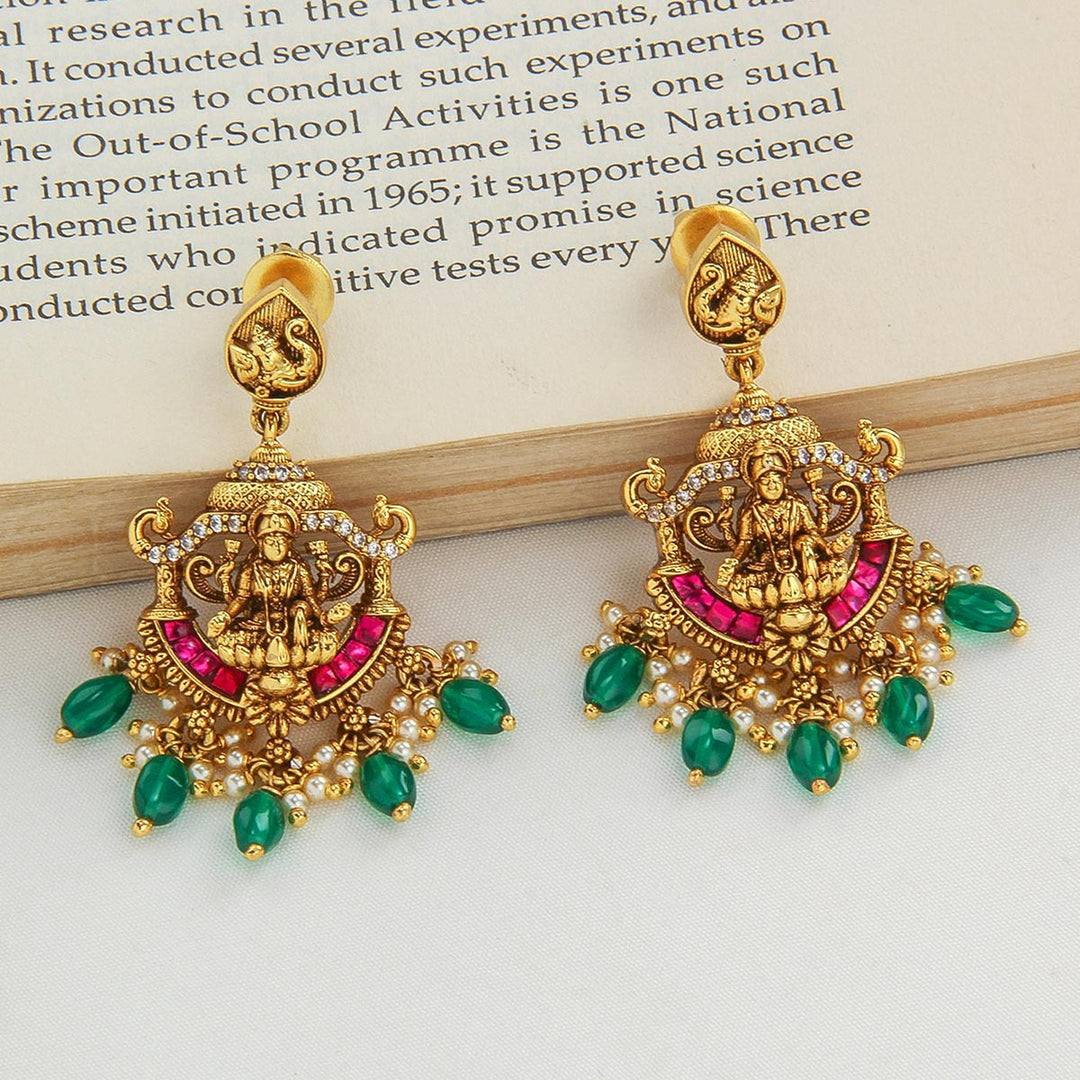 92.5 Silver, 24kt Gold Plated, Yalisha Nagas Pendant Set | SHOBITAM