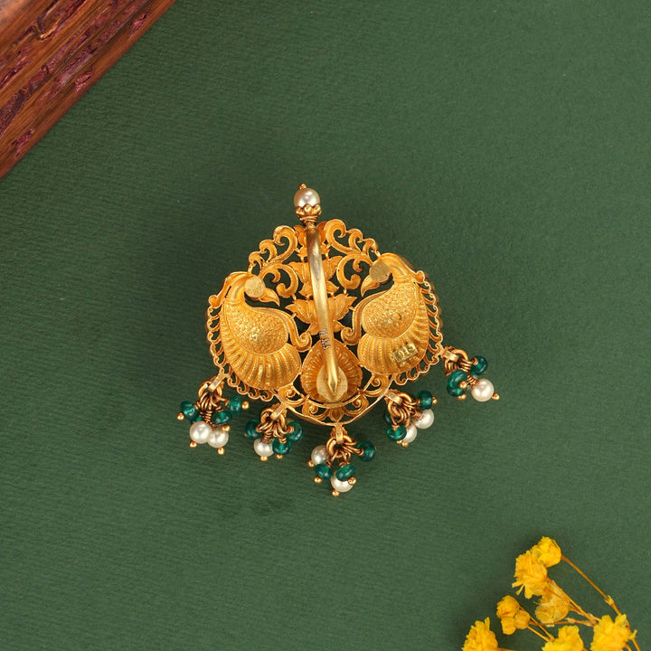Pure 92.5 Silver, 24kt Gold Plated Fabulous 3D Spl Pendant | SHOBITAM
