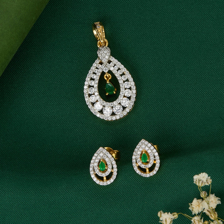 Pure 92.5 Silver Kanta Pendant Set | SHOBITAM
