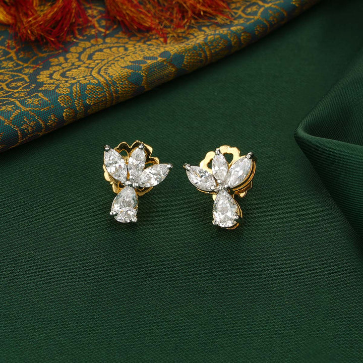 92.5 Pure Silver, Lotus Mangalsutra Chain With Earrings