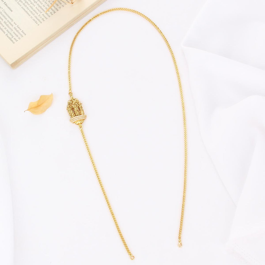 92.5 Silver Vithisha Mugappu Chain | SHOBITAM