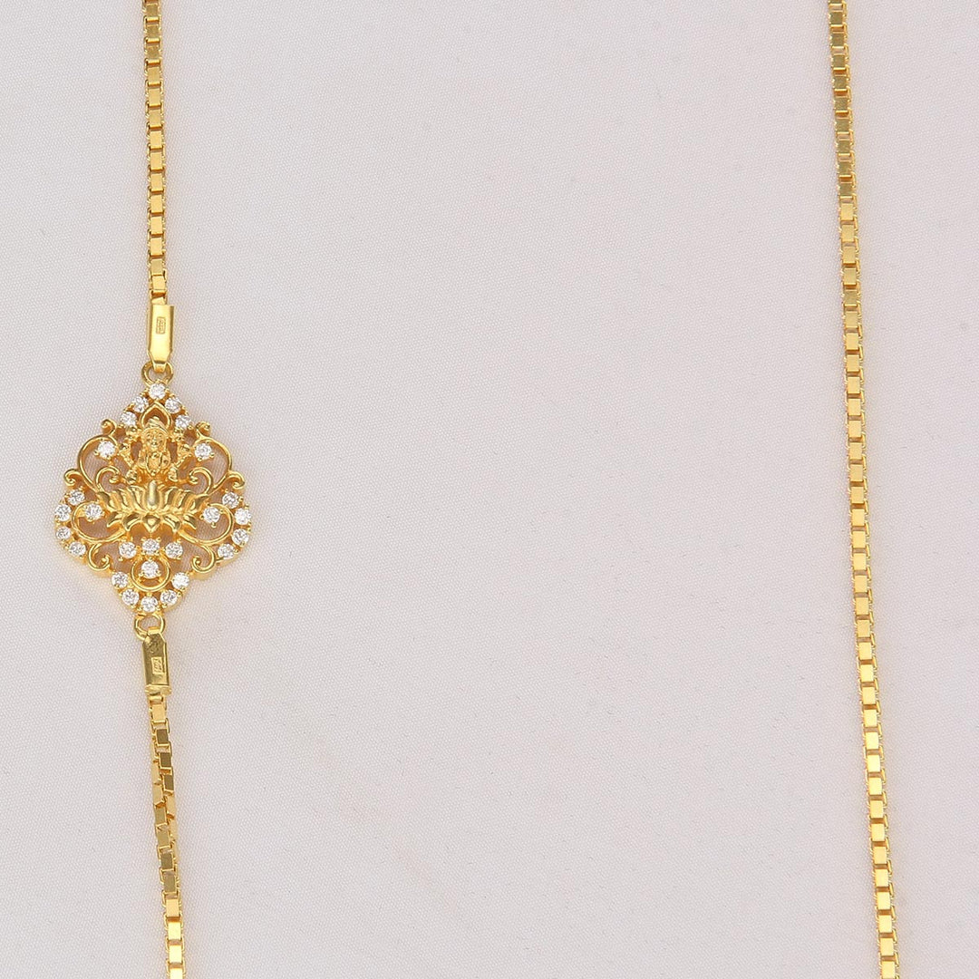 92.5 Silver Yashikha Mugappu Chain | SHOBITAM