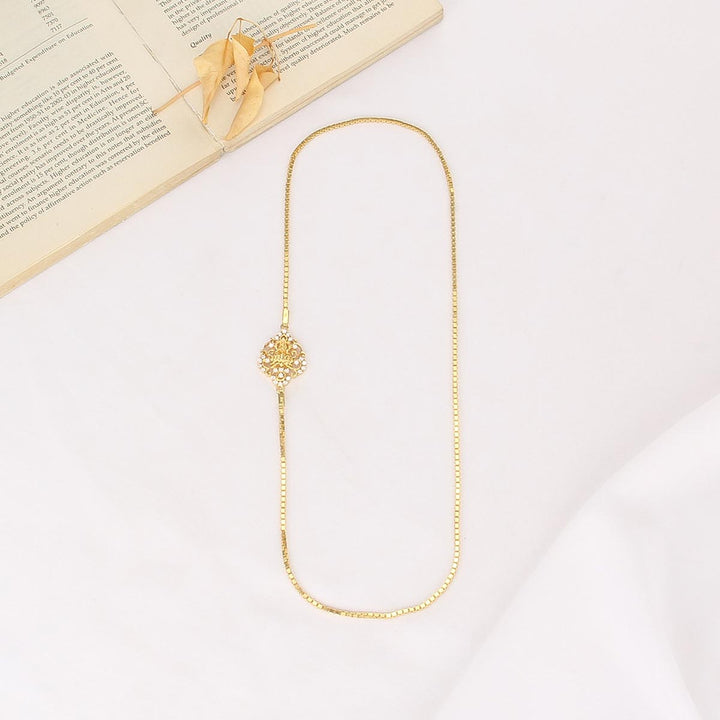 92.5 Silver Yashikha Mugappu Chain | SHOBITAM