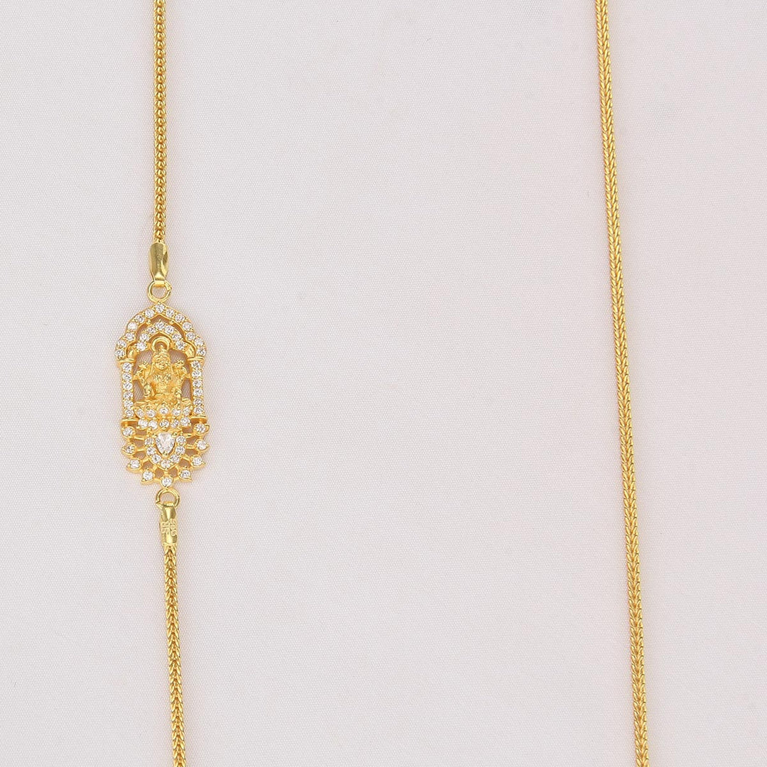 92.5 Silver Mahitha Mugappu Chain | SHOBITAM