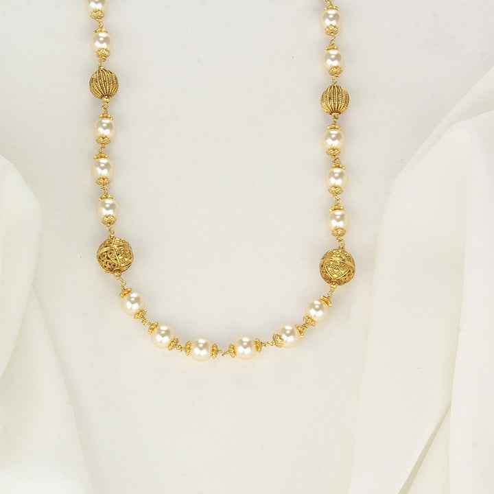 Pure 92.5 Silver, 24kt Gold Plated Mithra Stone Chain | SHOBITAM