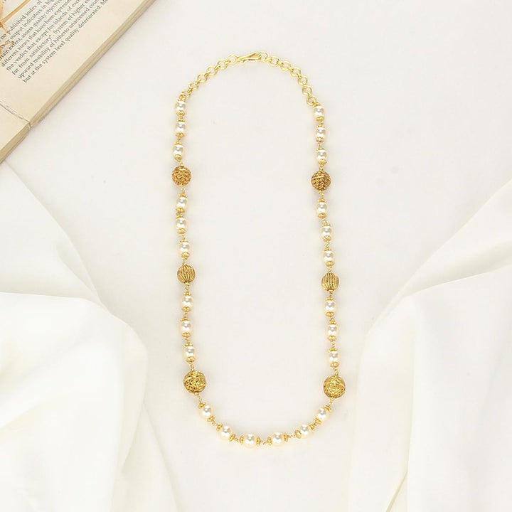Pure 92.5 Silver, 24kt Gold Plated Mithra Stone Chain | SHOBITAM