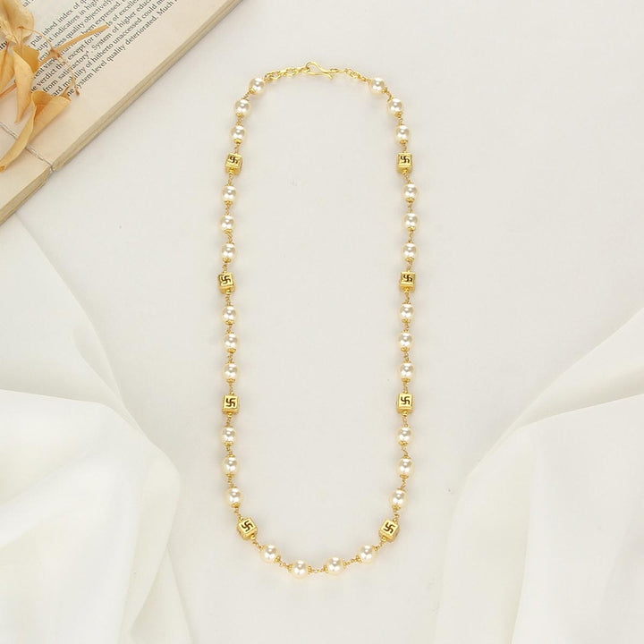 Pure 92.5 Silver, 24kt Gold Plated Yazas Stone Chain | SHOBITAM