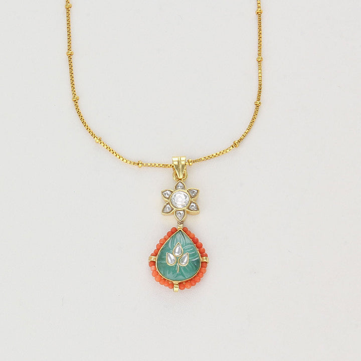 Pure 92.5 Silver, Gold Plated Pavisha Chain | SHOBITAM