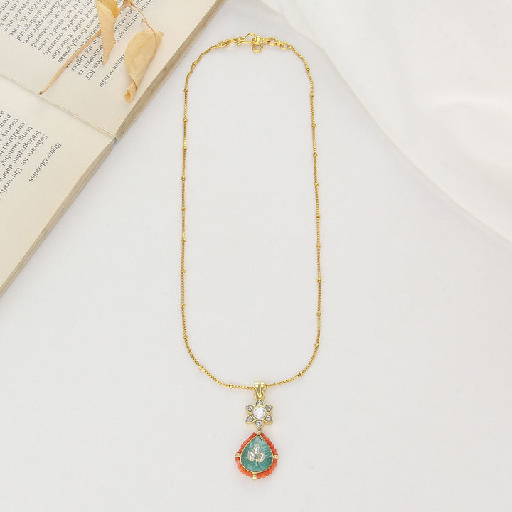 Pure 92.5 Silver, Gold Plated Pavisha Chain | SHOBITAM