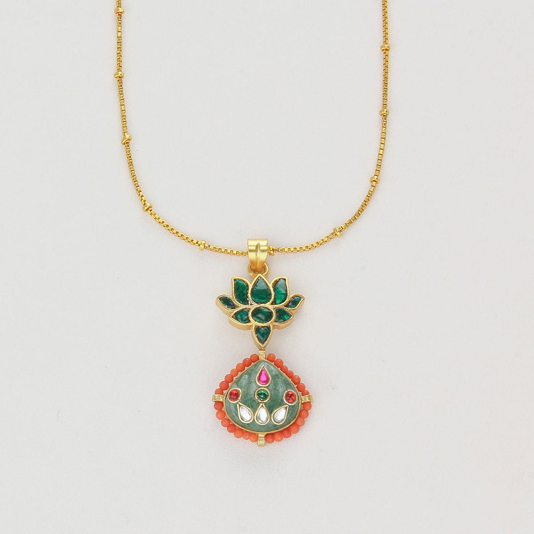 Pure 92.5 Silver, Gold Plated Trendy Glow Chain | SHOBITAM