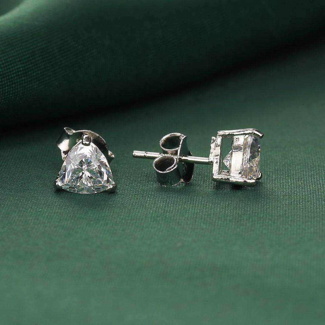 Pure 92.5 Silver Ezhya Studs | SHOBITAM