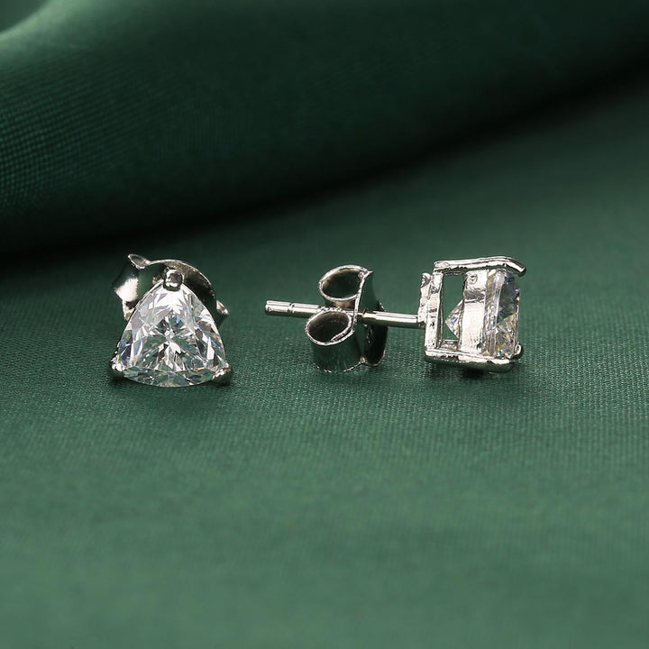 Pure 92.5 Silver Ezhya Studs | SHOBITAM