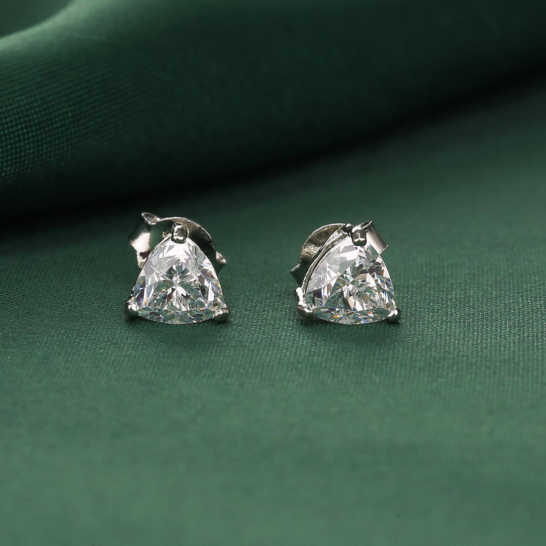 Pure 92.5 Silver Ezhya Studs | SHOBITAM