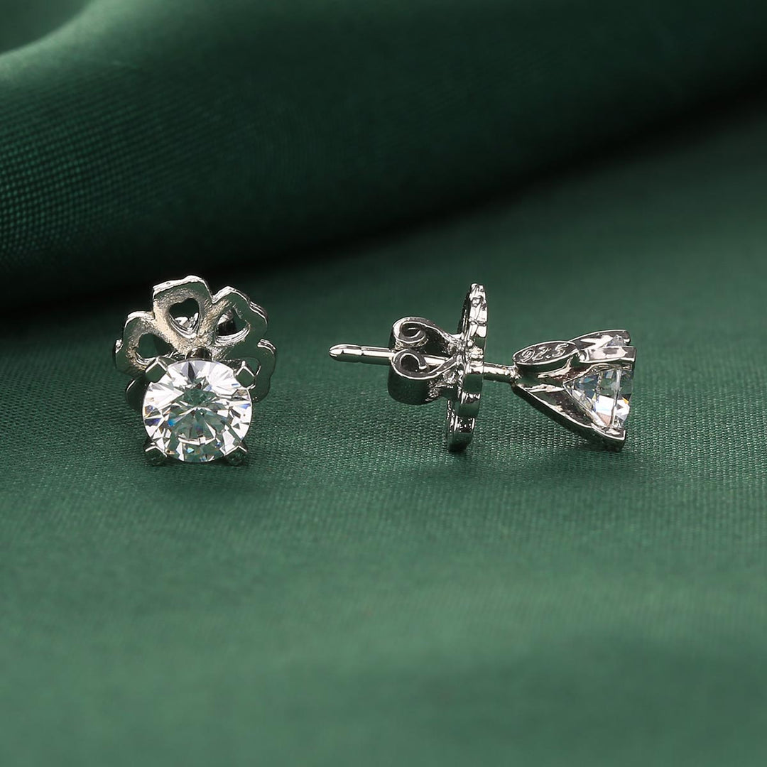 Pure 92.5 Silver Rithika Studs | SHOBITAM
