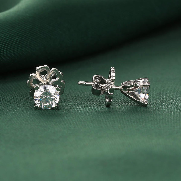 Pure 92.5 Silver Rithika Studs | SHOBITAM
