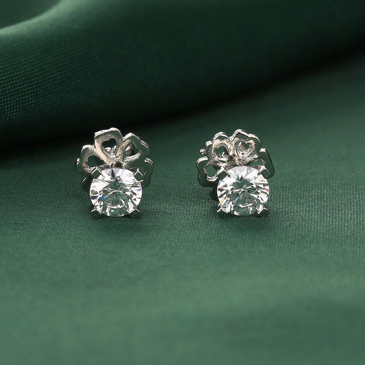 Pure 92.5 Silver Rithika Studs | SHOBITAM