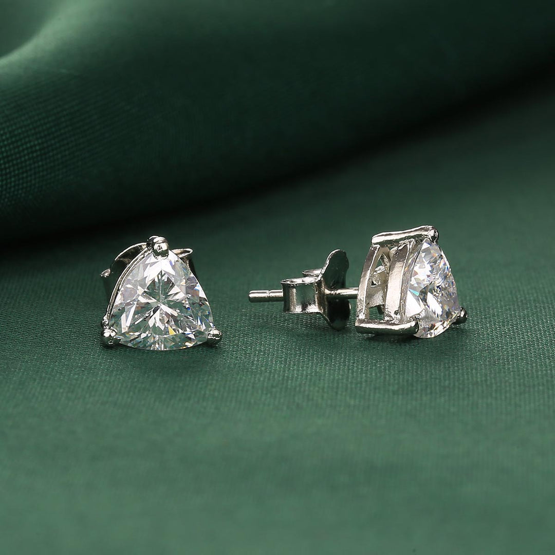 Pure 92.5 Silver Jeyvi Studs | SHOBITAM