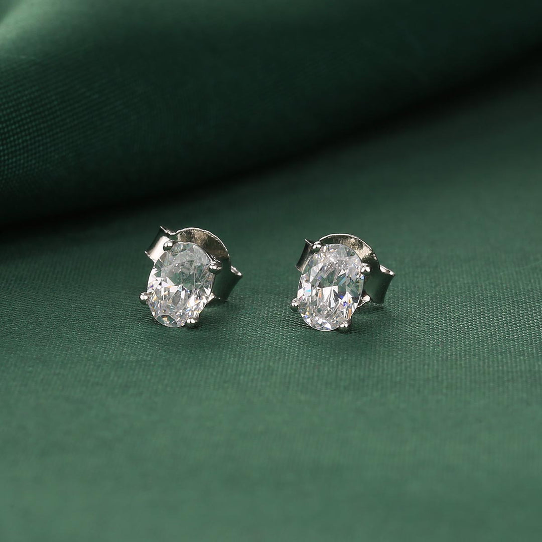 Pure 92.5 Silver Ezhya Studs | SHOBITAM