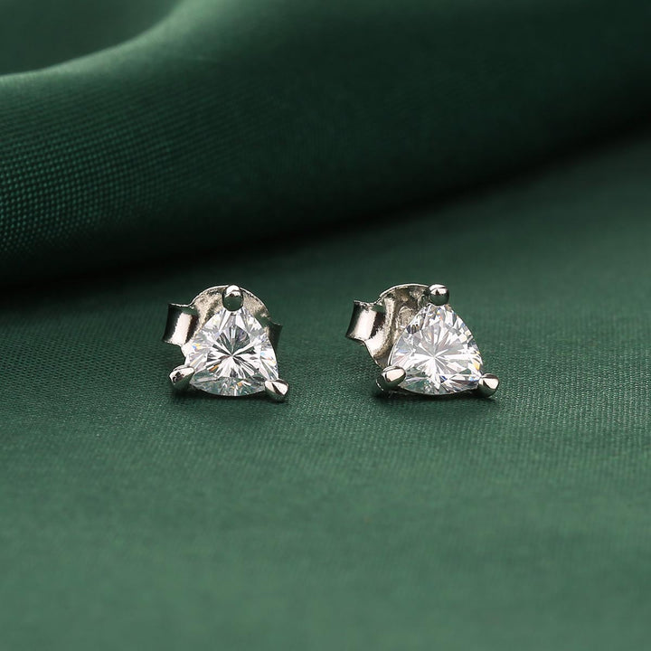 92.5 Silver Arovi Studs | SHOBITAM