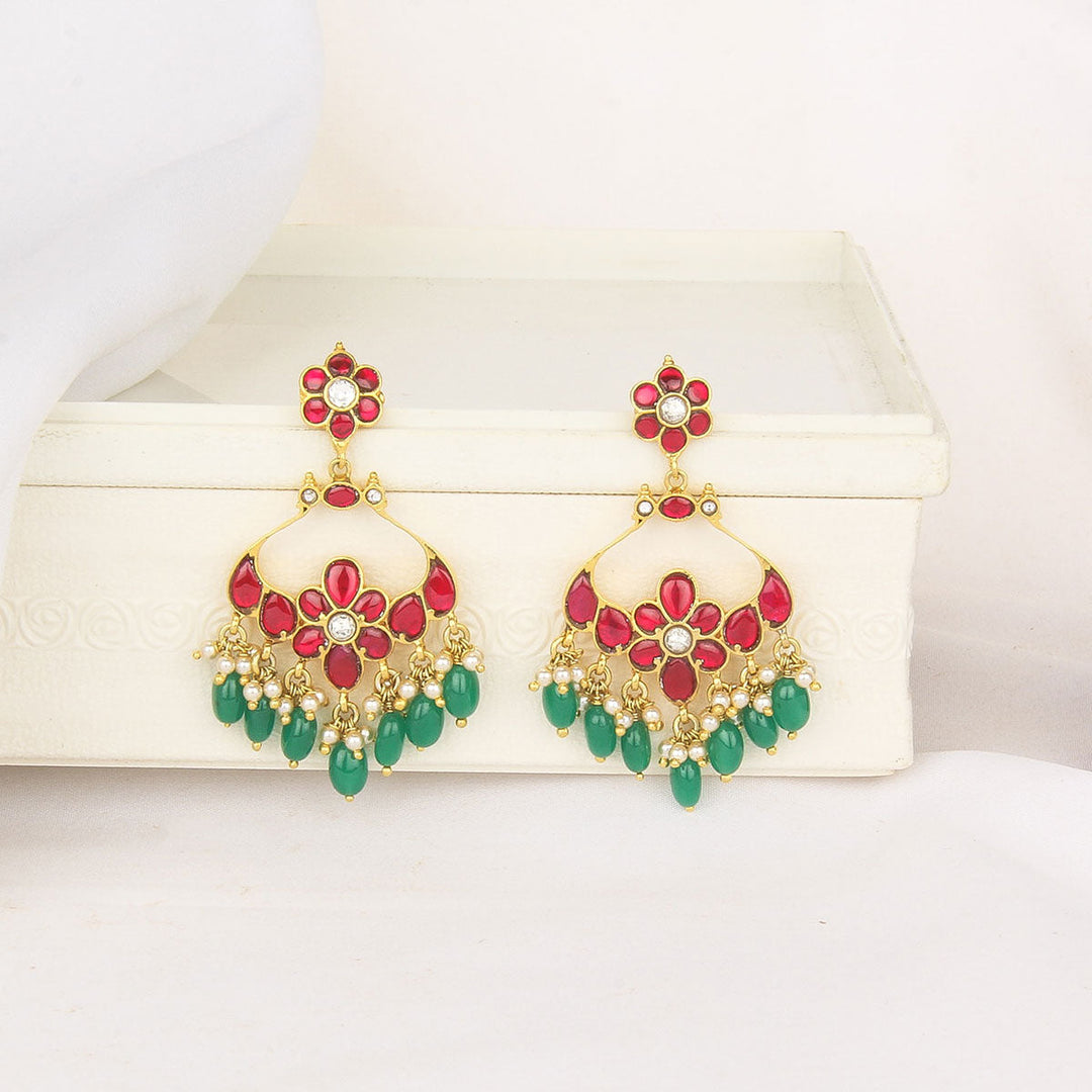 92.5 Silver, 24 kt Gold-Plated, Nivitha Chandhubaali Earrings | SHOBITAM