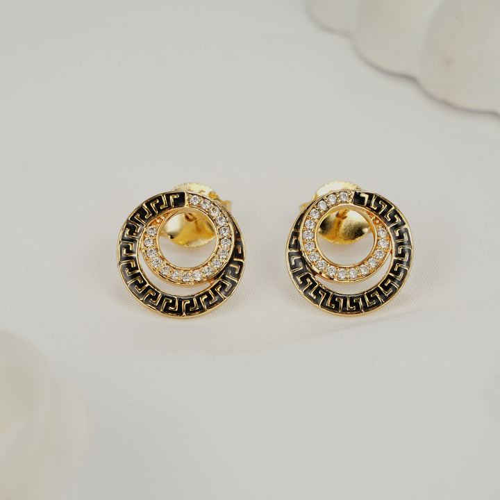 Pure 92.5 Silver, Gold Plated Trendy Studs | SHOBITAM
