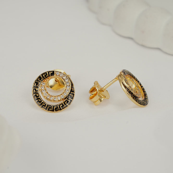 Pure 92.5 Silver, Gold Plated Trendy Studs | SHOBITAM