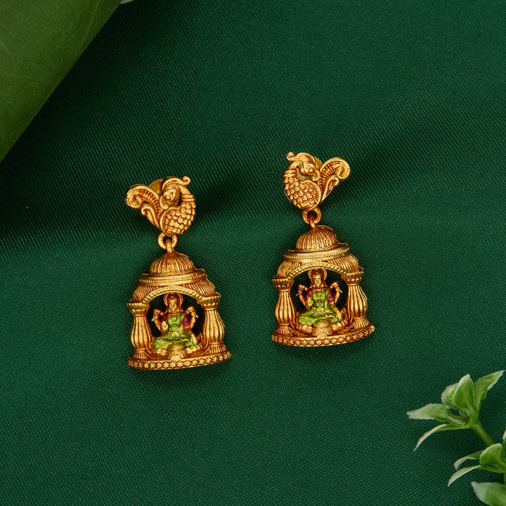 Pure 92.5 Silver, 24kt Gold Plated Stunning 3D Spl Long Earrings | SHOBITAM