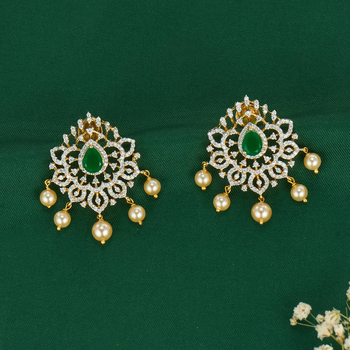 Pure 92.5 Silver Geethika Avikam Earrings | SHOBITAM