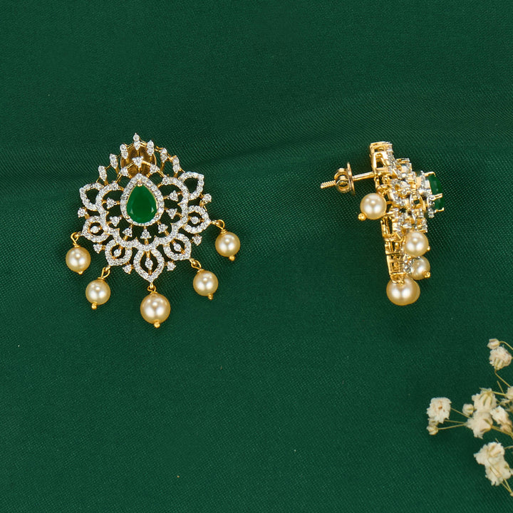 Pure 92.5 Silver Geethika Avikam Earrings | SHOBITAM