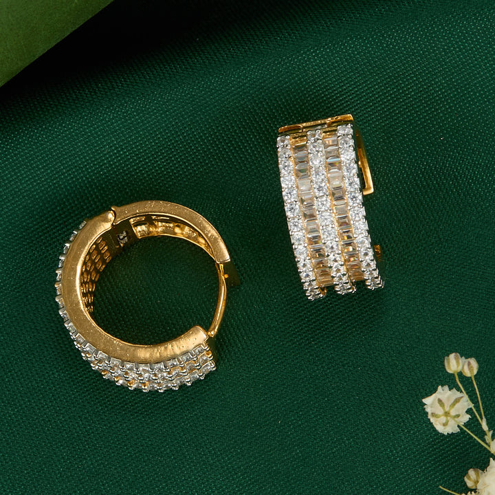 Pure 92.5 Silver Vikitha Diamond Design Studs | SHOBITAM