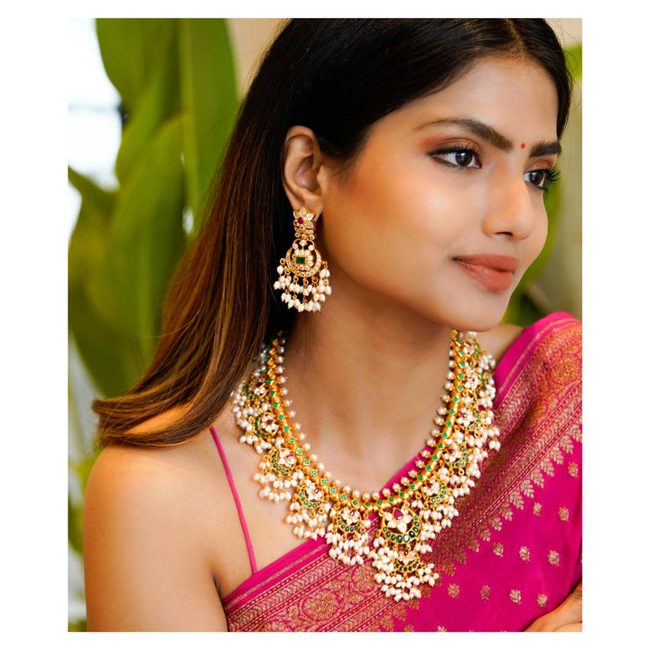 Pure 92.5 Silver Lavina Long Earrings | SHOBITAM