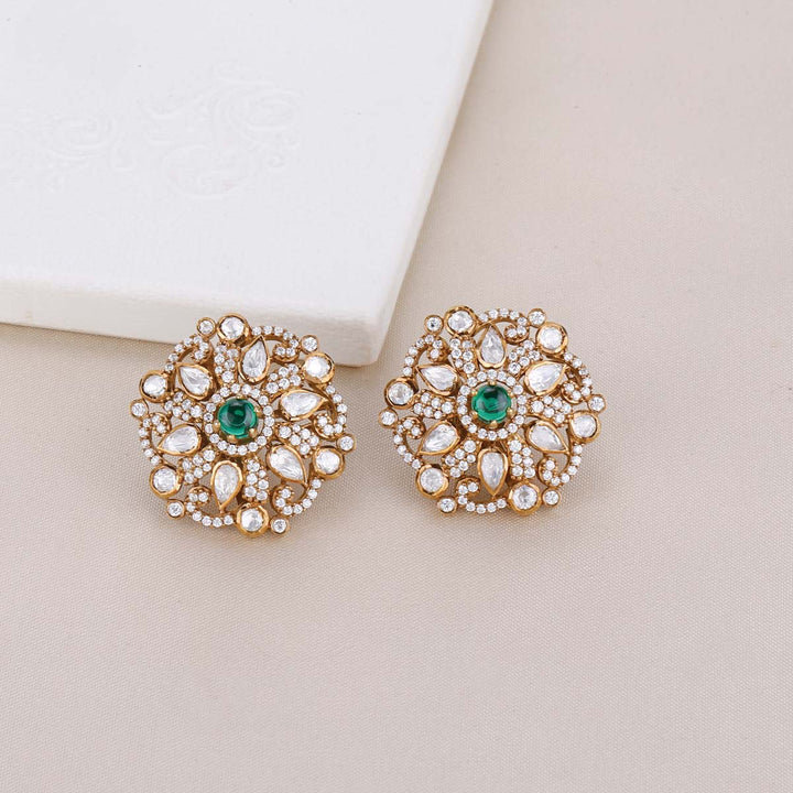 Pure 92.5 Silver Little Love Victorian Studs | SHOBITAM